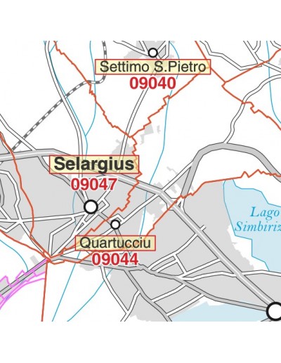 Carta stradale con CAP della provincia di...