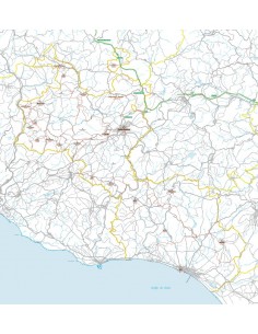 Carta stradale con CAP della provincia di Caltanissetta jpg
