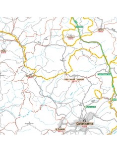 Carta stradale con CAP della provincia di Caltanissetta jpg 2