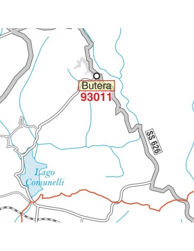 Carta stradale con CAP della provincia di...