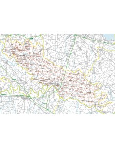 Carta stradale con CAP della provincia di Cremona jpg