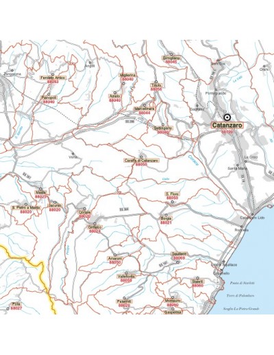 Carta stradale con CAP della provincia di...