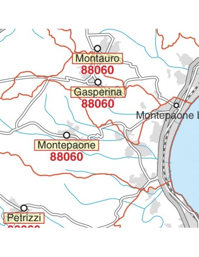 Carta stradale con CAP della provincia di...