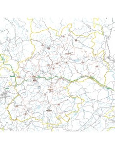 Carta stradale con CAP della provincia di Enna jpg
