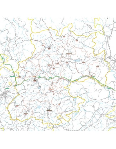 Carta stradale con CAP della provincia di Enna jpg