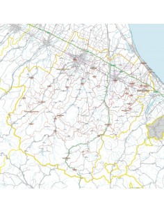 Carta stradale con CAP della provincia di Forlì-Cesena jpg
