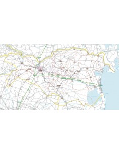 Carta stradale con CAP della provincia di Ferrara jpg