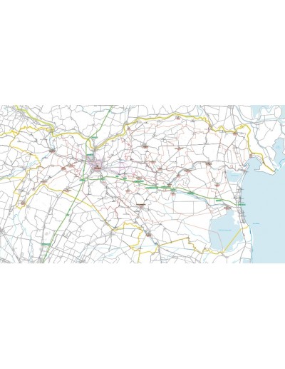 Carta stradale con CAP della provincia di...