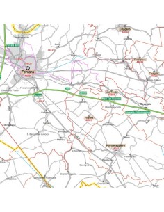 Carta stradale con CAP della provincia di Ferrara jpg 2