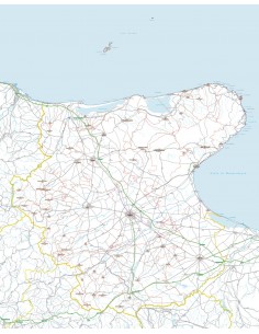 Carta stradale con CAP della provincia di Foggia jpg