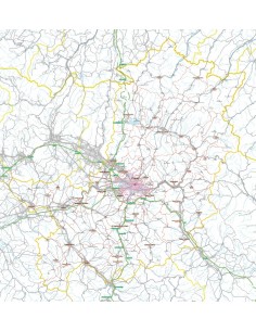 Carta stradale con CAP della provincia di Firenze jpg