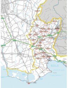 Carta stradale con CAP della provincia di Gorizia jpg