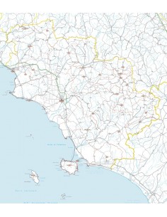 Carta stradale con CAP della provincia di Grosseto jpg