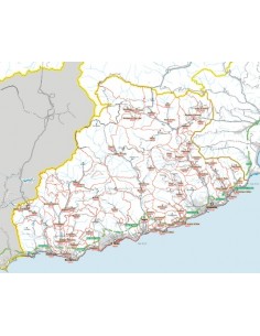 Carta stradale con CAP della provincia di Imperia jpg