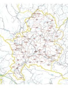 Carta stradale con CAP della provincia di Isernia jpg