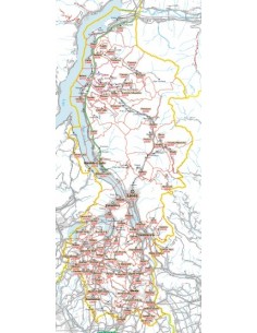 Carta stradale con CAP della provincia di Lecco jpg