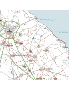 Carta stradale con CAP della provincia di Lecce jpg 2