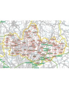 Carta stradale con CAP della provincia di Monza e Brianza...
