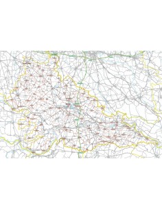 Carta stradale con CAP della provincia di Mantova jpg