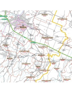 Carta stradale con CAP della provincia di Modena jpg 2