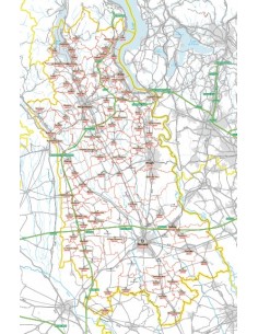 Carta stradale con CAP della provincia di Novara jpg