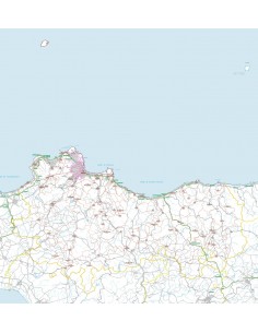 Carta stradale con CAP della provincia di Palermo jpg