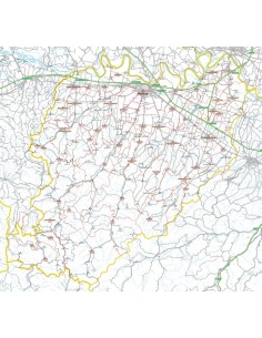 Carta stradale con CAP della provincia di Piacenza jpg