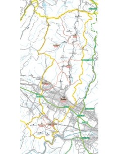 Carta stradale con CAP della provincia di Prato jpg