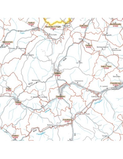 Carta stradale con CAP della provincia di...