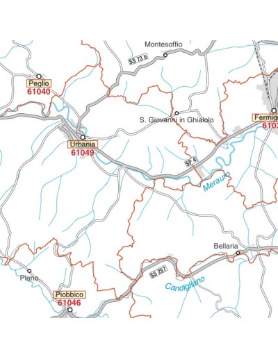 Carta stradale con CAP della provincia di...