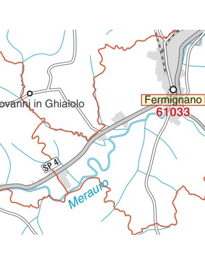 Carta stradale con CAP della provincia di...