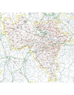 Carta stradale con CAP della provincia di Pavia jpg