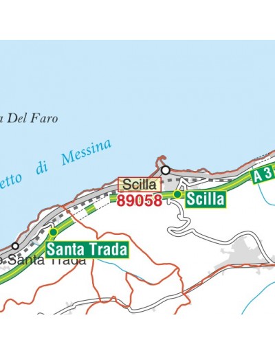 Carta stradale con CAP della provincia di...