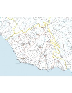 Carta stradale con CAP della provincia di Ragusa jpg