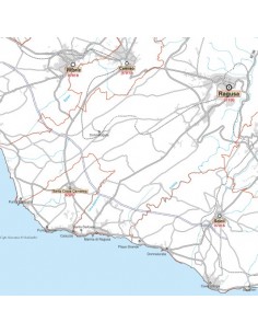 Carta stradale con CAP della provincia di Ragusa jpg 2