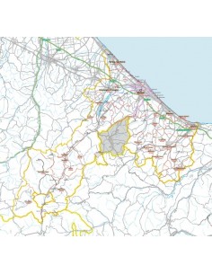 Carta stradale con CAP della provincia di Rimini jpg