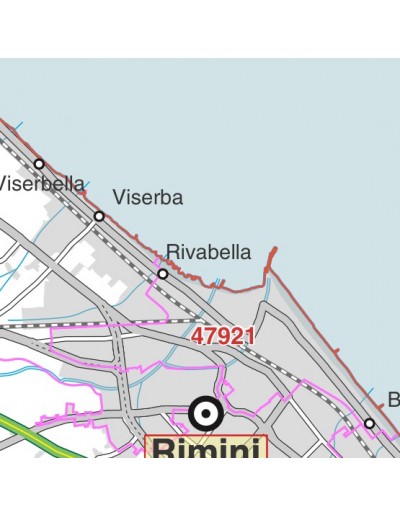 Carta stradale con CAP della provincia di...