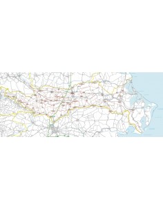 Carta stradale con CAP della provincia di Rovigo jpg