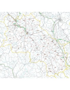 Carta stradale con CAP della provincia di Siena jpg