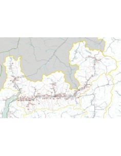 Carta stradale con CAP della provincia di Sondrio jpg