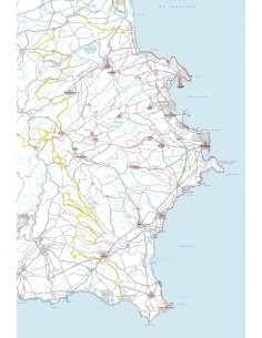 Carta stradale con CAP della provincia di Siracusa jpg
