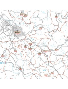 Carta stradale con CAP della provincia di Sassari jpg 2