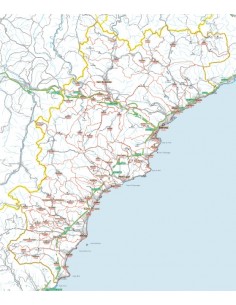 Carta stradale con CAP della provincia di Savona jpg