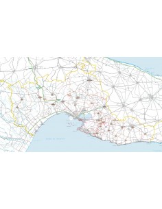 Carta stradale con CAP della provincia di Taranto jpg