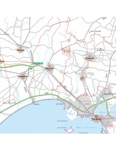 Carta stradale con CAP della provincia di Taranto jpg 2