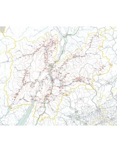 Carta stradale con CAP della provincia di Trento jpg