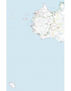 Carta stradale con CAP della provincia di Trapani jpg