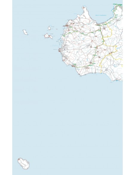 Carta stradale con CAP della provincia di Trapani jpg