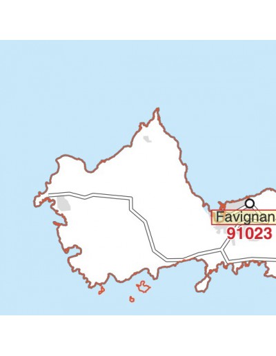 Carta stradale con CAP della provincia di...