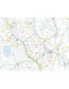 Carta stradale con CAP della provincia di Terni jpg